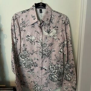 Linda Allard Ellen Tracy 100% classic silk blouse